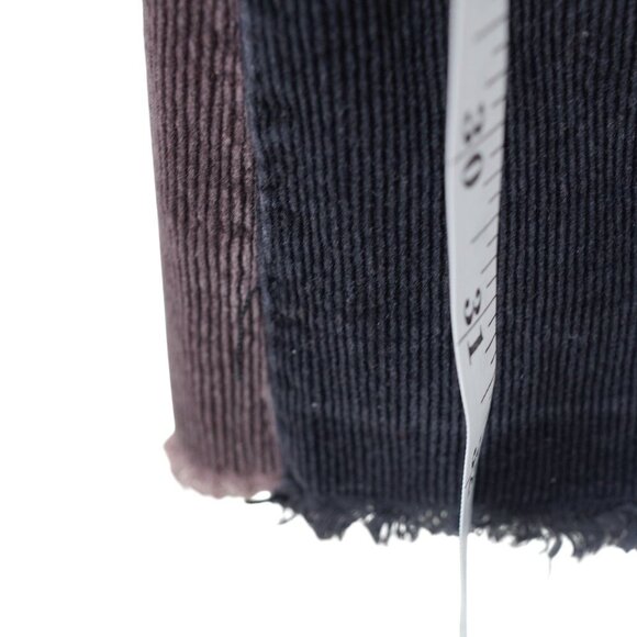 MNML Mens Corduroy Flare Denim Button Fly Raw Hem Jeans 34 - Picture 12 of 13
